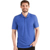 Antigua Men's Dark Royal Heather/White Esteem Polo