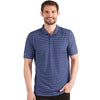 Antigua Men's Navy Heather/White Esteem Polo