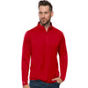 Antigua Men's Dark Red Tribute 1/4 Zip Pullover