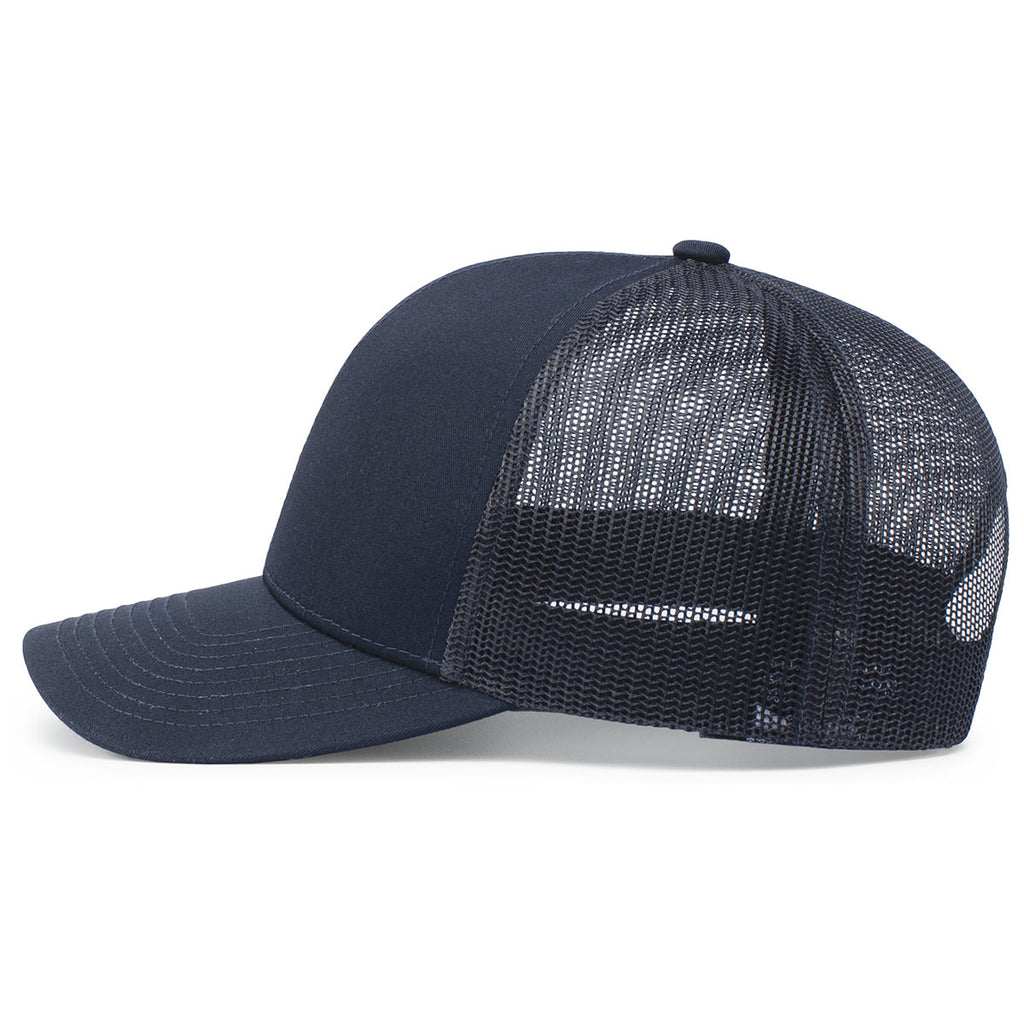 Pacific Headwear Navy Snapback Trucker Mesh Cap