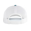 Pacific Headwear Elements Spindrift/White Elements Aqua Camp Trucker Snapback Cap