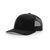 Richardson Black Mesh Back Solid Trucker Hat