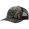 Richardson Mossy Oak Country DNA/Black Printed Five Panel Trucker Hat