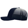 Richardson Navy/White Fade Printed Mesh Trucker Hat