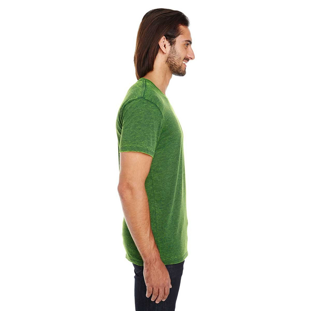 Threadfast Apparel Unisex Emerald Cross Dye Short-Sleeve T-Shirt