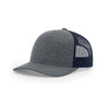 Richardson Navy Heather/Navy Mesh Back Low Pro Heather Trucker Hat