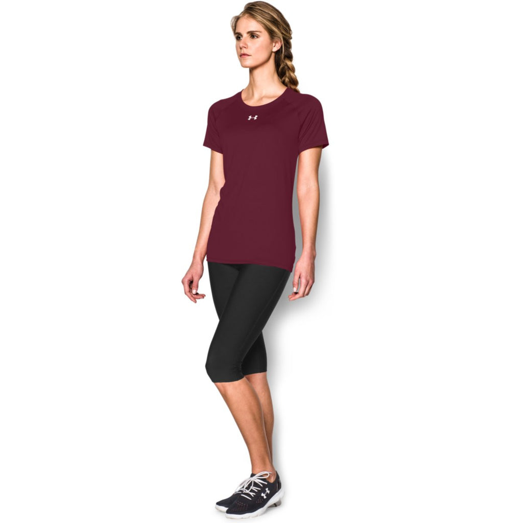 Under Armour Women's Maroon S/S Locker Tee