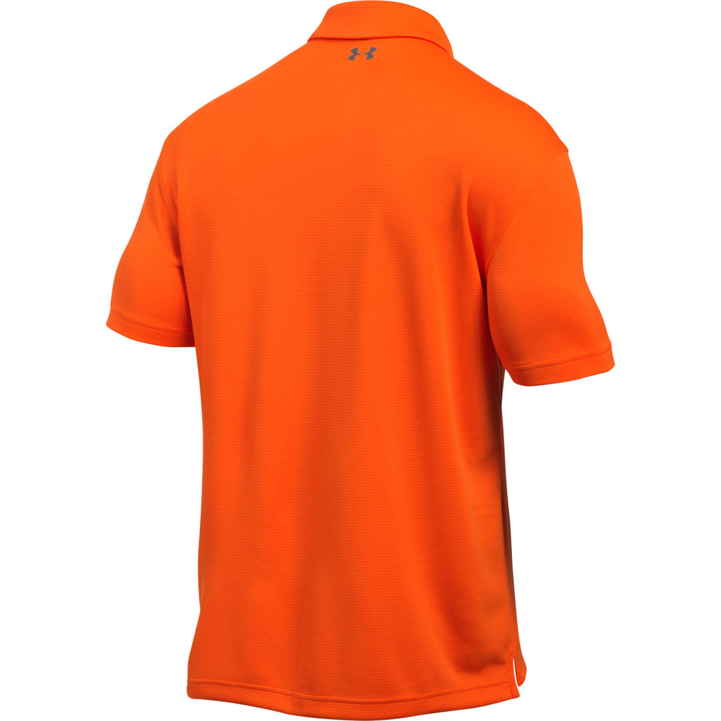 Under Armour Men's Team Orange/Graphite Tech Polo