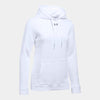 Under Armour Women's White Hustle Fleece Hoody