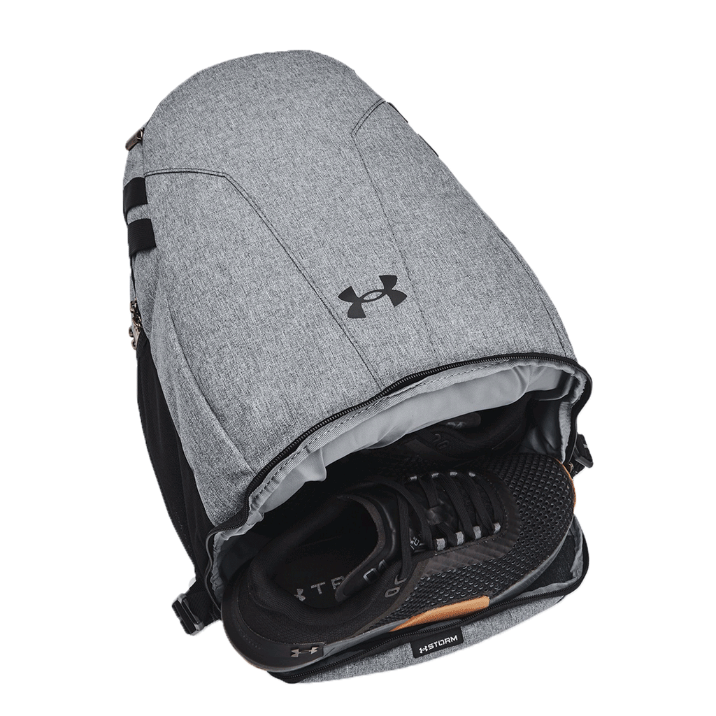 Under Armour Pitch Gray Hustle 5.0 Backpack