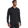 Under Armour Men's Black/Dark Navy Blue AFS - Deprecated/Black Tacticle Performance Polo 2.0 Long Sleeve