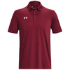 Under Armour Men's Cardinal/White Tech Team Polo