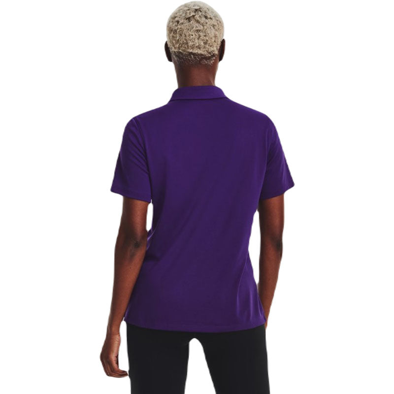 Under Armour Women's Purple/White Tech Team Polo