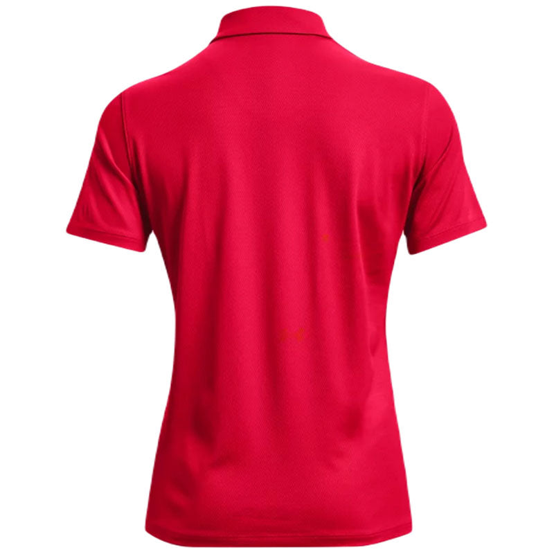 Under Armour Women's Red/White Tech Team Polo