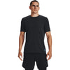 Under Armour Men's Black RUSH Seamless Short Sleeve