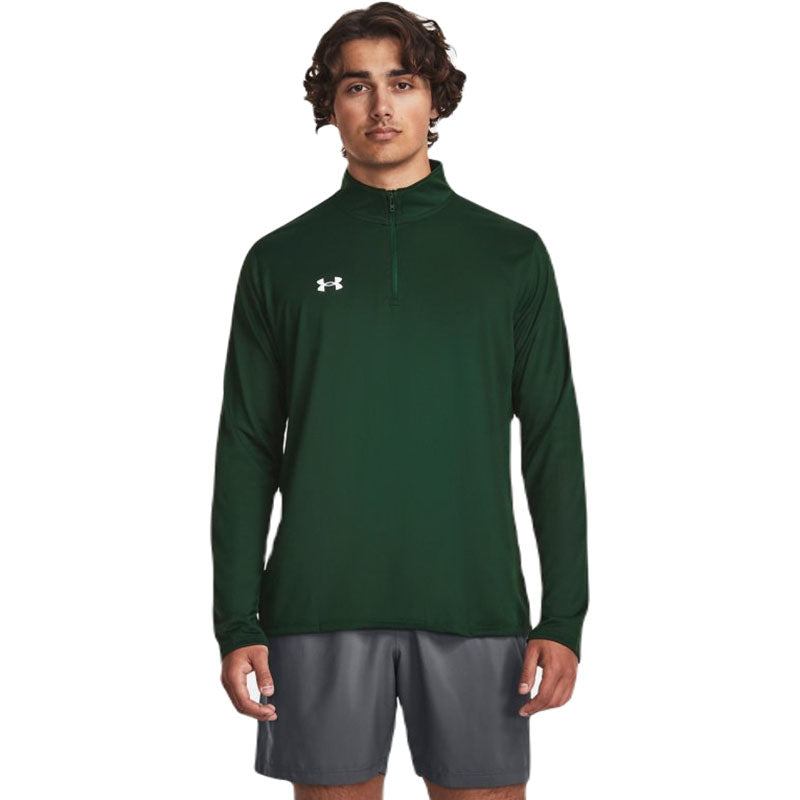 Under Armour Men's Forest Green/White Team Tech 1/4 Zip