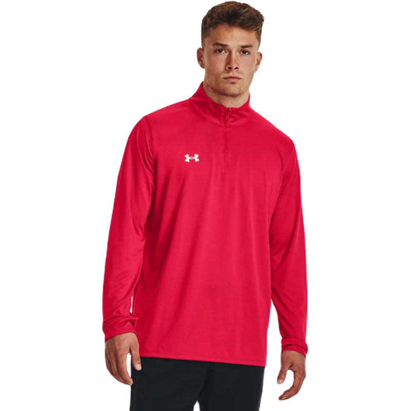 Under Armour Men's Red/White Team Tech 1/4 Zip