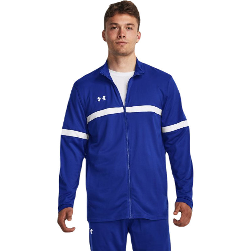 Under Armour Men's Royal/White Team Knit Warm-Up Full Zip