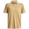 Under Armour Men's Team Vegas Gold/White Team Tipped Polo