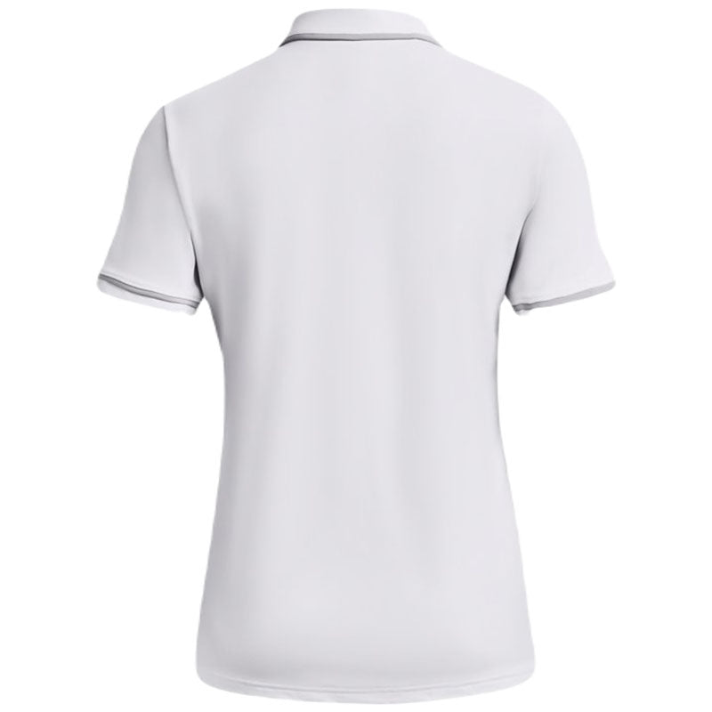 Under Armour Women's White/Mod Grey Team Tipped Polo