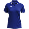 Under Armour Women's Royal/White Team Tipped Polo