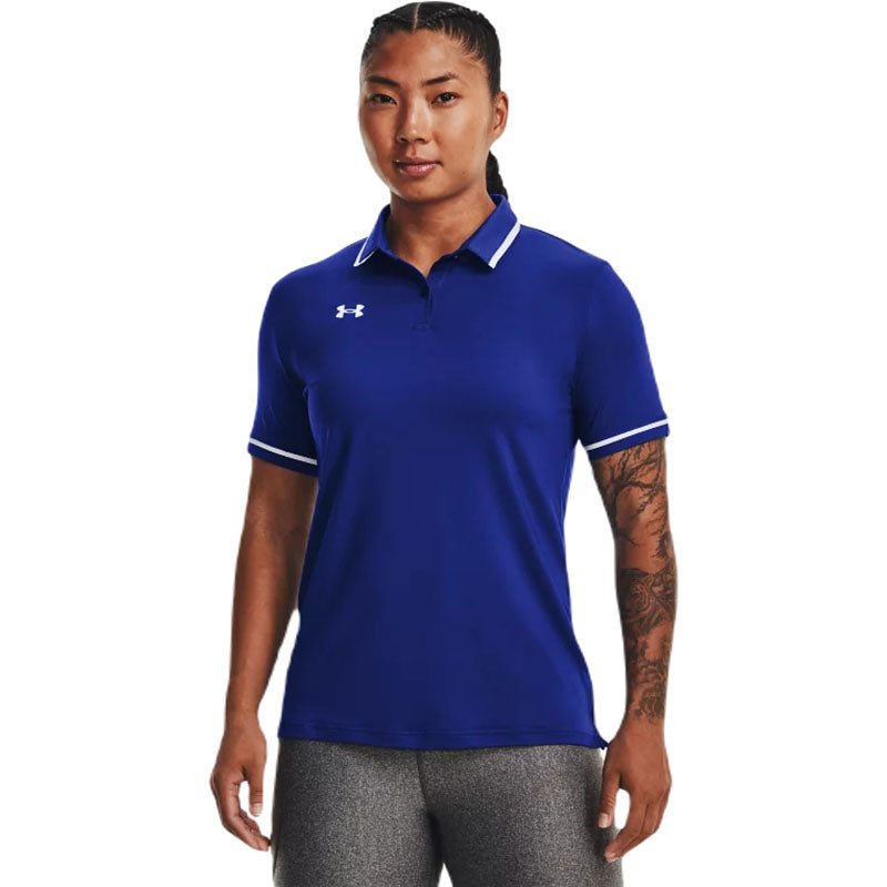 Under Armour Women's Royal/White Team Tipped Polo