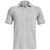 Under Armour Men's Mod Grey/White Trophy Polo