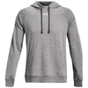 Under Armour Men's Castlerock Light Heather/White Rival Fleece Hoodie