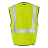 ML Kishigo Men's Lime Class 2 Economy Vest with Zippered Front