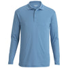 Edwards Men's Marina Blue Mini Pique Snag Proof Polo