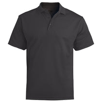 Edwards Men's Steel Grey Hi-Performance Mesh Short Sleeve Polo