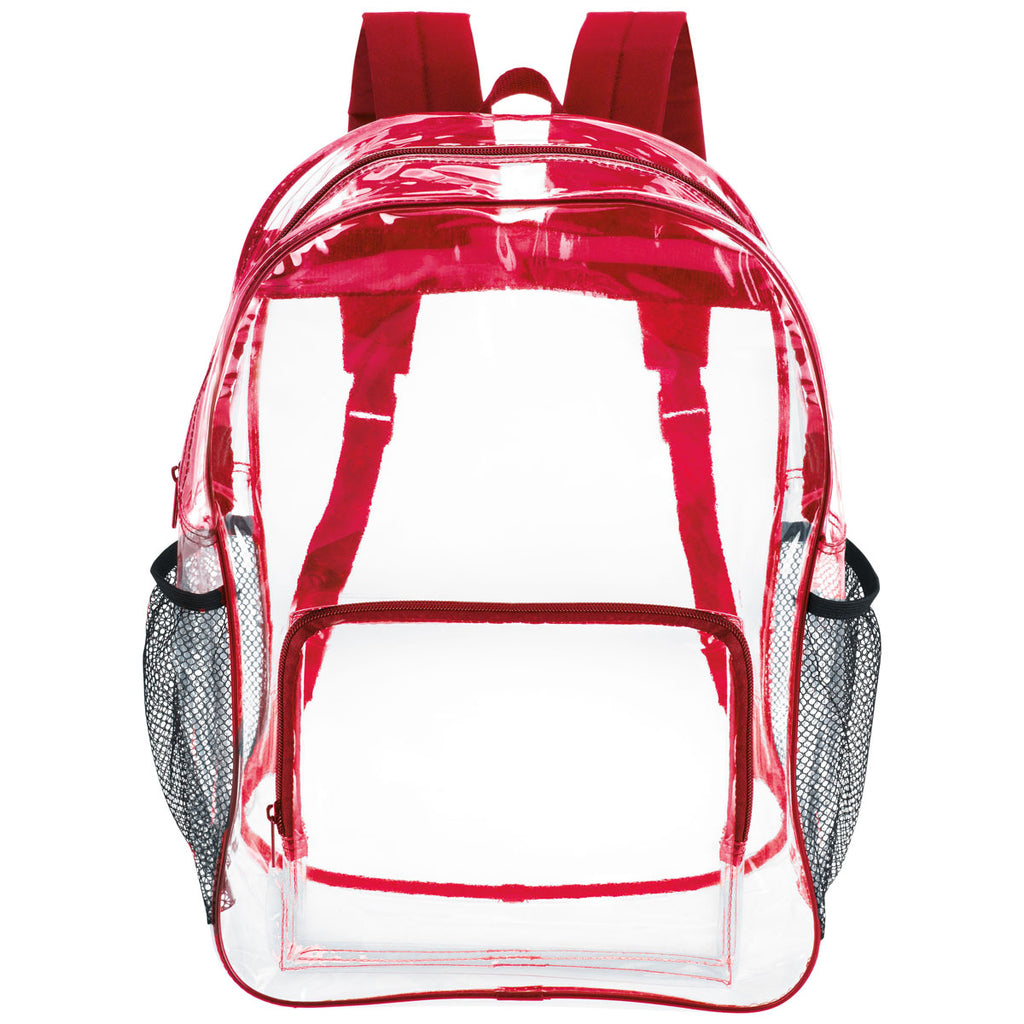 BIC Red Clear Backpack