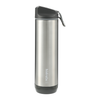 HidrateSpark Silver Steel 21oz Straw Lid Bottle