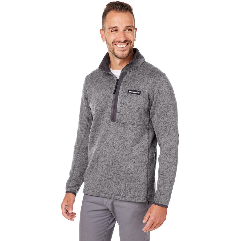 Columbia Men's City Grey Heather Sweater Weather 1/2 Zip