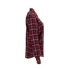 Vantage Women's Deep Maroon/Light Grey Check Brewer Flannel