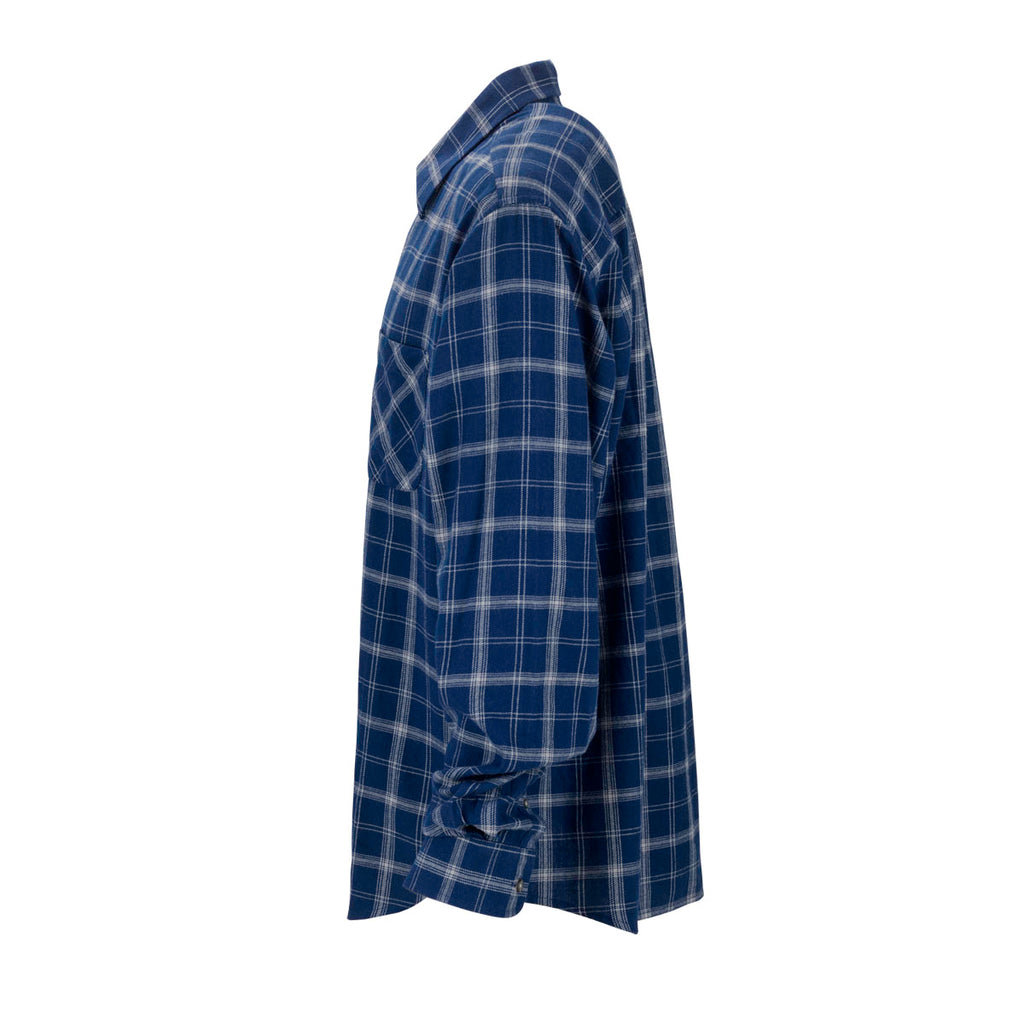 Vantage Men's True Navy/Light Grey Check Brewer Flannel Shirt