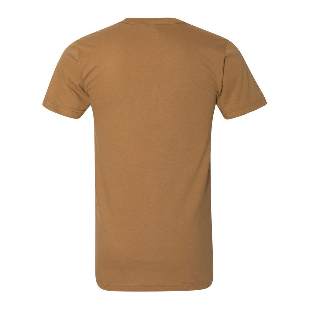 American Apparel Unisex Camel Fine Jersey Short Sleeve T-Shirt