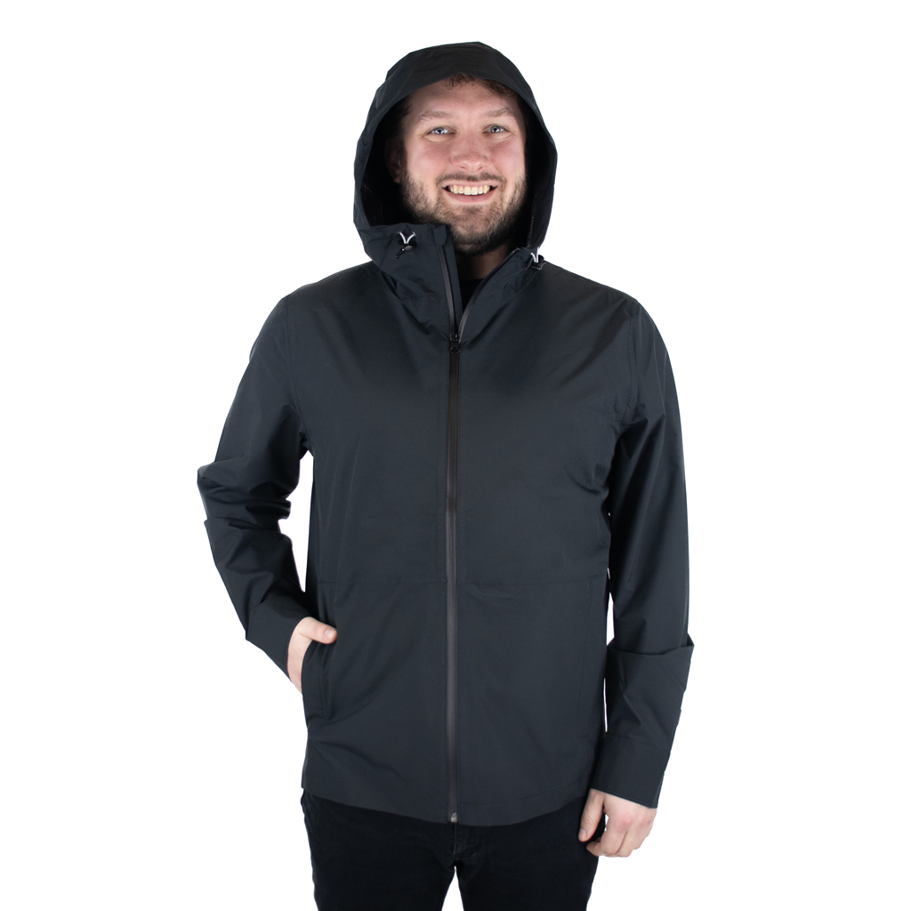 Zusa Men's Black North Shore Rain Jacket