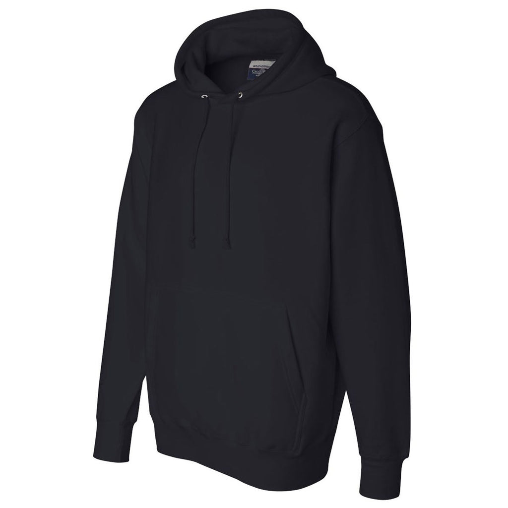 Weatherproof Men's Navy Cross Weave Hooded Sweatshirt