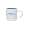ETS White/Sky Blue Turno Ceramic Mug With Rigid Interior 12 oz