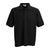 Vantage Men's Black Soft-Blend Double-Tuck Pique Polo