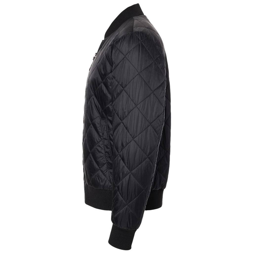 Weatherproof Men's Black Heat Last Quilted Packable Bomber