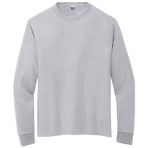 Jerzees Unisex Silver Dri-Power 100% Polyester Long Sleeve T-Shirt