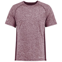 Holloway Men's Maroon Heather Electrify Coolcore Tee
