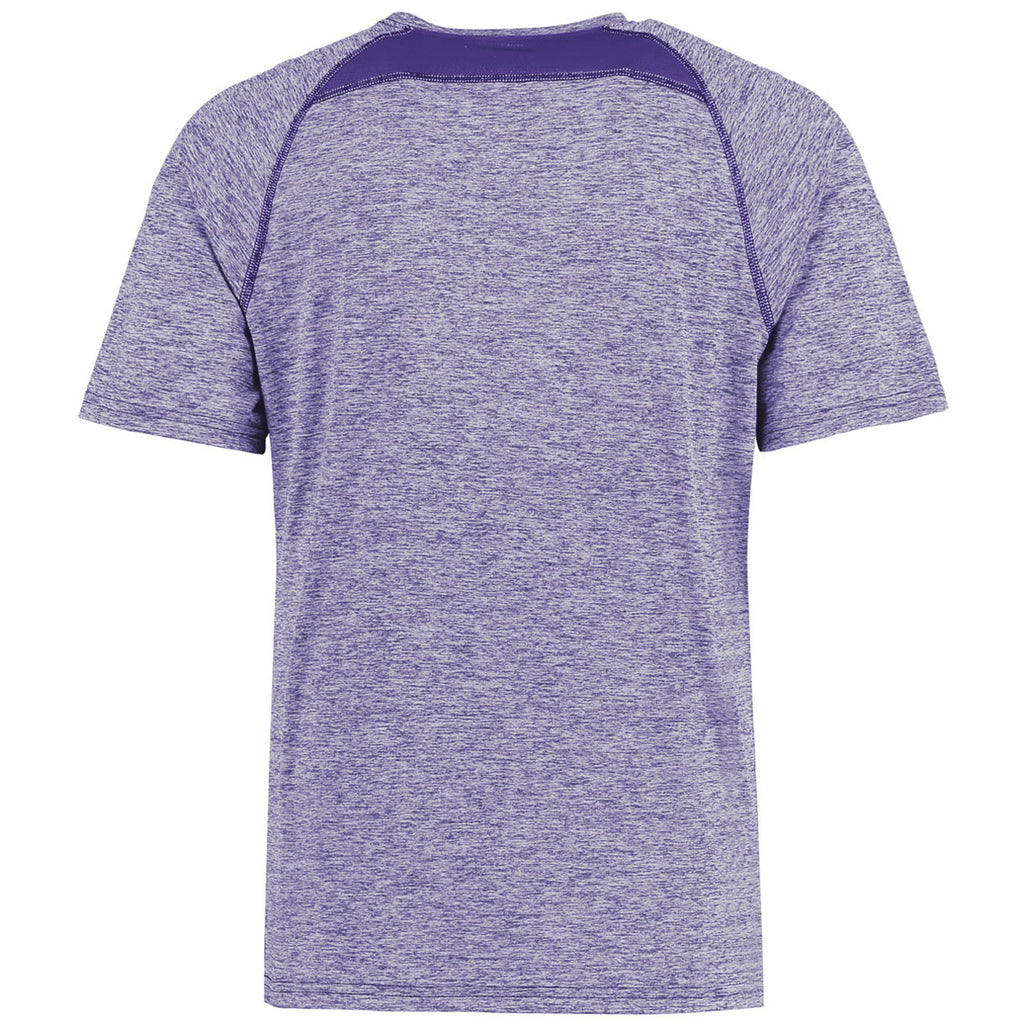 Holloway Men's Purple Heather Electrify Coolcore Tee