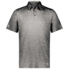 Holloway Men's Black Heather Electrify Coolcore Polo