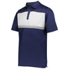 Holloway Men's Navy/White Prism Bold Polo