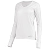 Holloway Women's White Electrify Coolcore Long Sleeve Tee