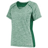 Holloway Women's Dark Green Heather Electrify Coolcore Tee