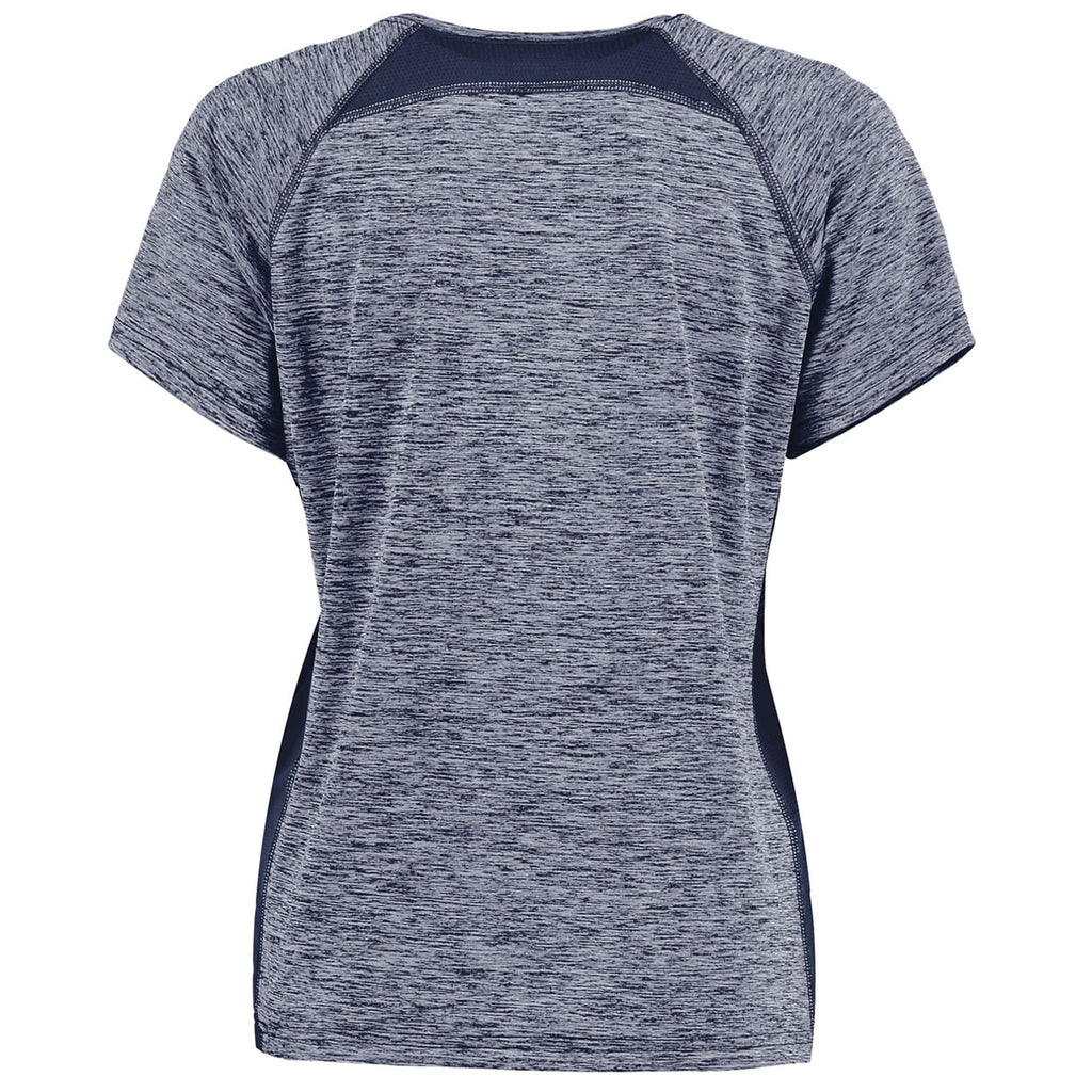 Holloway Women's Navy Heather Electrify Coolcore Tee